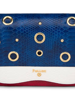 Marina oulder bag with python print Photo 5