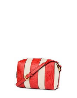 Borsa a tracolla in canvas Stripe On Me Photo 3