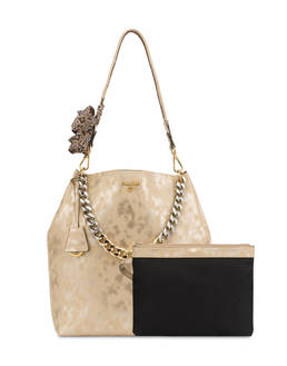 Darlene Chic laminated suede hobo bag Photo 5