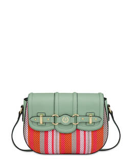 Jackie O' striped shoulder bag Photo 1