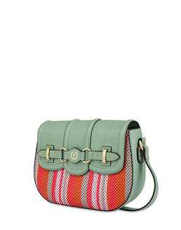 Jackie O' striped shoulder bag Photo 2