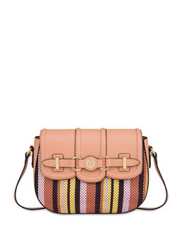 Jackie O' striped shoulder bag Photo 1