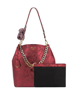 Darlene Chic laminated suede hobo bag Photo 5