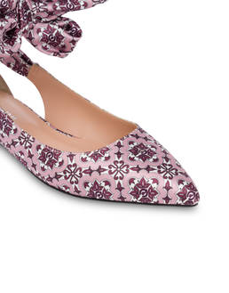 Azulejos satin ballet flats Photo 4