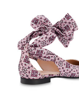 Azulejos satin ballet flats Photo 5