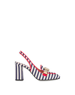 Marina striped canvas slingback Photo 1
