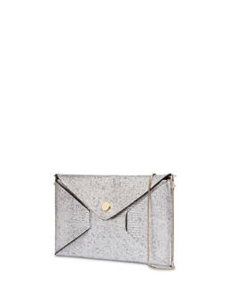 Mail clutch bag in laminated goatskin Photo 2