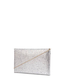 Mail clutch bag in laminated goatskin Photo 3