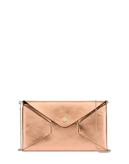 Mail pochette in laminated calfskin Photo 1