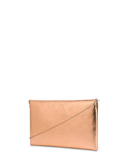 Mail pochette in laminated calfskin Photo 3
