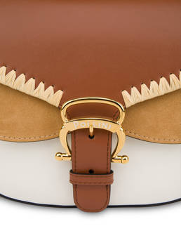 Giulietta Clamp calfskin and split leather shoulder bag Photo 5