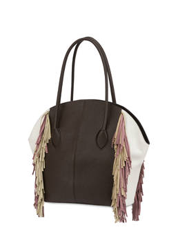 Aris double handle bag in calfskin Photo 3