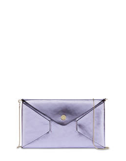 Mail pochette in laminated calfskin Photo 1