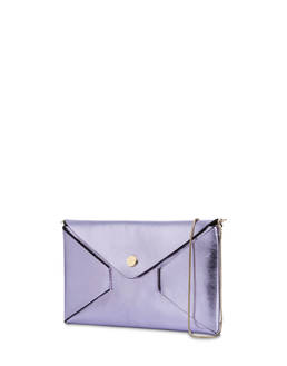 Mail pochette in laminated calfskin Photo 2