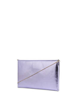 Mail pochette in laminated calfskin Photo 3