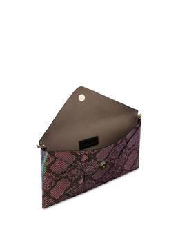 Mail pochette with iridescent python print Photo 4