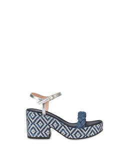Greek Islands denim and laminate sandals Photo 1
