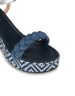 Greek Islands denim and laminate sandals Photo 4