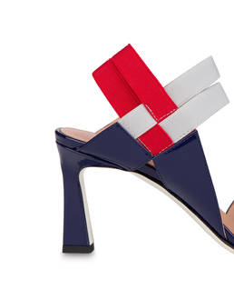 Greek Cross high patent leather sandals Photo 5