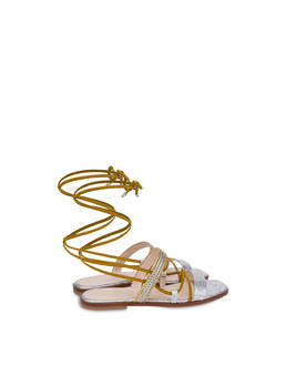 Costantinopolis flat leather sandals Photo 3