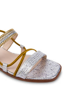 Costantinopolis flat leather sandals Photo 4