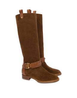 Cabiria Buckle suede knight boots Photo 2
