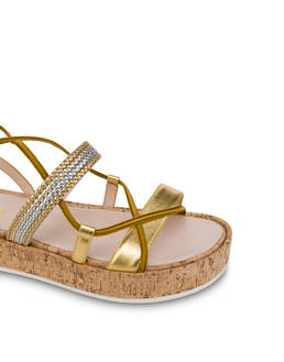 Constantinopolis laminated flatform sandals Photo 4