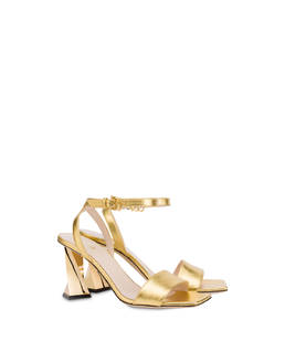 Twisted Column laminated nappa leather sandals Photo 2