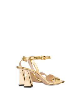 Twisted Column laminated nappa leather sandals Photo 3