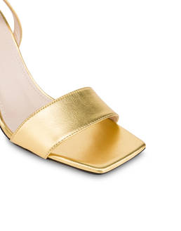 Twisted Column laminated nappa leather sandals Photo 4