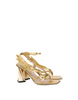 Shiny Laurel laminated nappa leather sandals Photo 2