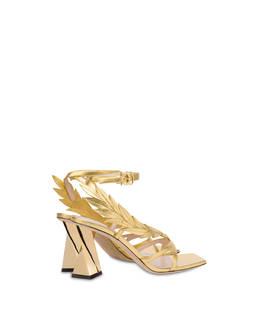 Shiny Laurel laminated nappa leather sandals Photo 3