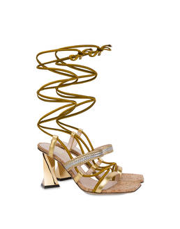 Costantinopolis laminated nappa leather sandals Photo 2