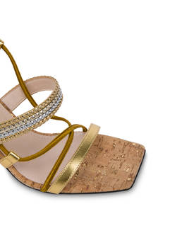 Costantinopolis laminated nappa leather sandals Photo 4