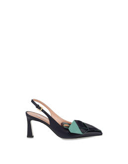 La Mer Rouge slingbacks in calfskin Photo 1