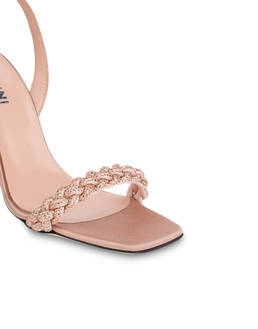 Starry Sky high satin sandals Photo 4