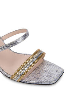 Costantinopolis Lizard print leather sandals Photo 4
