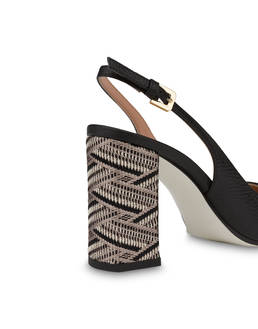 Slingback in pelle stampa alce Palmes Photo 5