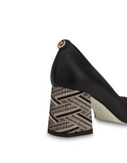 Palmes tumbled calfskin pump Photo 5