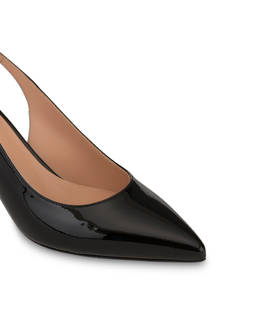 Annabelle patent leather slingback Photo 4