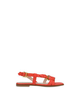 Buckle Notes flat sandals in patent leather Photo 1