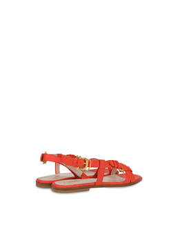 Buckle Notes flat sandals in patent leather Photo 3
