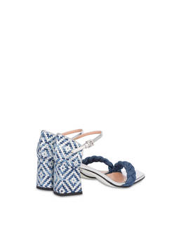 Greek Islands denim and laminate sandals Photo 3