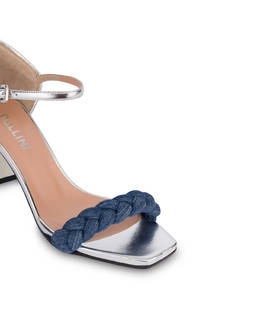 Greek Islands denim and laminate sandals Photo 4