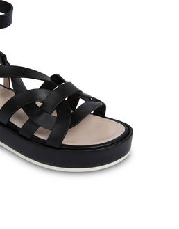 Greek Arco Wave cowhide flatform sandals Photo 4