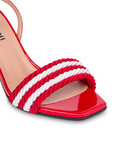 Rope On Rope sandals in patent leather and rope Photo 4