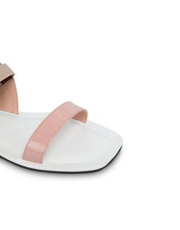Greek Cross patent leather flat sandals Photo 4