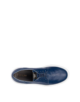 Navy calfskin sneakers Photo 3