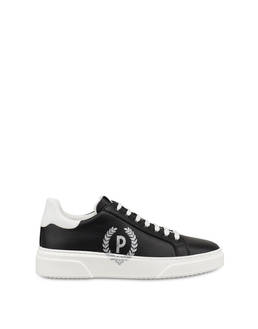 Kalbsleder-Sneaker mit Elch-Druck-Piktogramm Photo 1