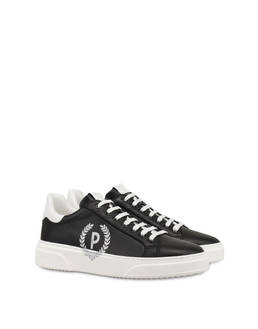 Kalbsleder-Sneaker mit Elch-Druck-Piktogramm Photo 2